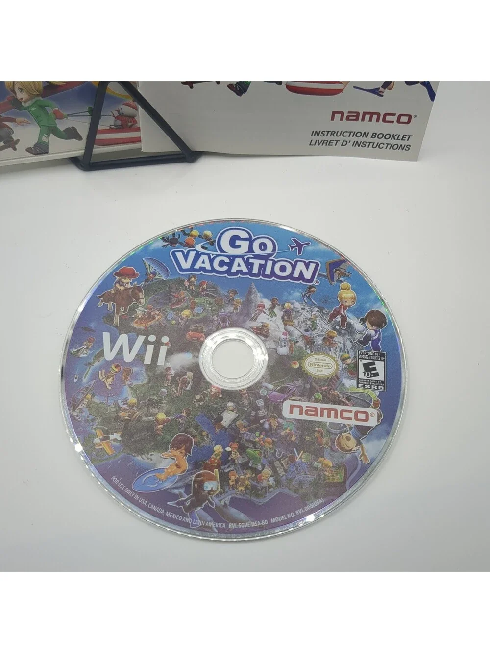Go Vacation (Nintendo Wii, 2011) - Complete - Manual Damaged